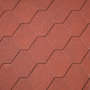Dakshingles hexagonaal rood - pak 3 m²