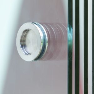 Deurgreep plakhandvat RVS rond 65 mm, set van 2