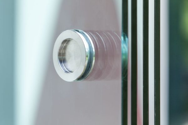 Deurgreep plakhandvat RVS rond 65 mm, set van 2