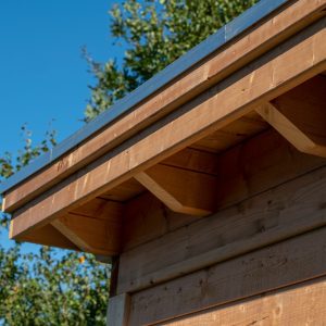 Platdak verblijf Odense XXL Uitbreidingset Red Class Wood 300 x 460 cm excl. EPDM