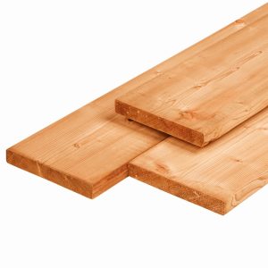Red Class Wood ME vuren vlonderplank 2,8 x 19,5 x 400 cm, gedroogd, geïmpregneerd, 3 zijden geschaafd, 1 zijde fijnbezaagd