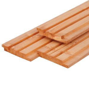 Red Class Wood ME vuren triple profiel 2,2 x 14,0 x 420 cm, gedroogd, geïmpregneerd, geschaafd