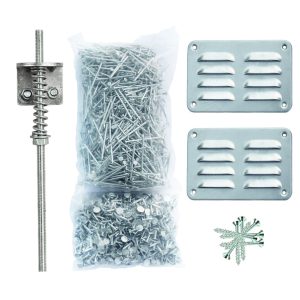 Starterset 2 - 800 spijkers / 800 asfaltnagels / ventilatieset / stormankerset