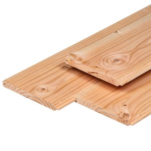 Douglas t&g-profiel 1,8 x 19,5 x 500 cm, gedroogd, geschaafd, 2 zijden vellingkant