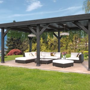 DHZ Rijssen Douglas 600 x 400 cm zwart geïmpregneerd