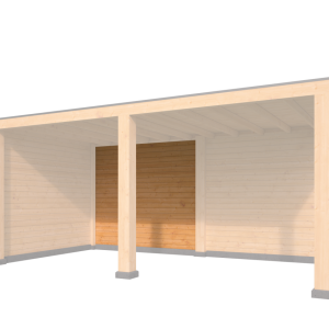 Wandmodule Type B zweeds rabat Red Class Wood 250 x 224 cm