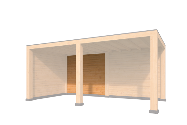Wandmodule Type B zweeds rabat Red Class Wood 250 x 224 cm