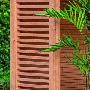 Spijlen wand horizontaal Red Class Wood 99 x 234 cm