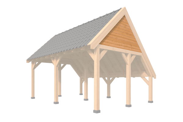 Wandmodule topgevel kapschuur XL- zweeds rabat Red Class Wood