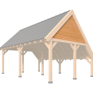 Wandmodule topgevel kapschuur XXL- zweeds rabat Red Class Wood