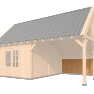 Verticale Wand Wisselsponning Type F Red Class Wood 300 x 140 cm
