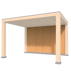 Verticale Wand Wisselsponning Type D Red Class Wood 350 x 224 cm