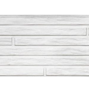Berton©-motiefplaat smal wit/grijs H26 x D3,5 x L184 cm Lungo