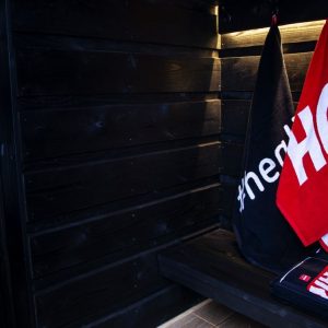 Harvia handdoek 70,0 x 140 cm rood