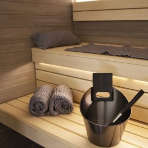 Sauna accessoire Harvia door Luhta saunakussen 22,0 x 40,0 cm grijs