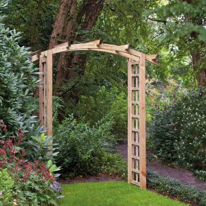 Pergolaset Loke, getoogd, groen geïmpregneerd grenen, B180 x D50 x H220 cm