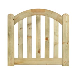 Tuinhekdeur grenen groen geïmpregneerd de Luxe 80 x 100 x D4 cm