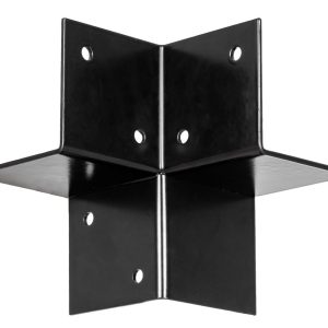 Pergola Hoekverbinding Zwart Gecoat voor 15 x 15 cm balken - Per stuk