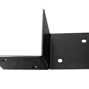 Pergola Muurelement Zwart Gecoat voor 9 x 9 cm balken Rechts - Per stuk