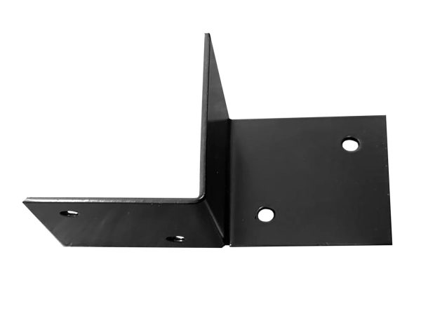 Pergola Muurelement Zwart Gecoat voor 9 x 9 cm balken Rechts - Per stuk