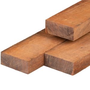 Azobé hardhout bestekhout 5,0 x 10,0 x 200 cm fijnbezaagd