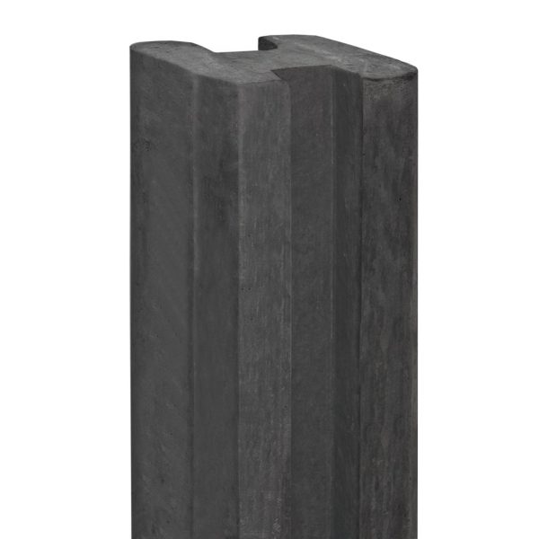 Berton-E-sleufpaal Vecht antraciet 10 x 10 x 190 cm eindmodel