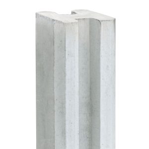 Berton-E-sleufpaal Vecht wit/grijs 10 x 10 x 294 cm tussenmodel