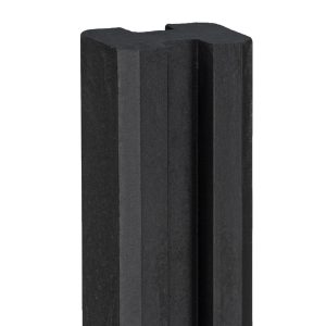 Berton-E-sleufpaal Vecht antraciet gecoat 10 x 10 x 190 cm eindmodel