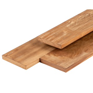 Garapa hardhout vlonderplank 2,1 x 14,5 x 305 cm kunstmatig gedroogd, geschaafd, FAS