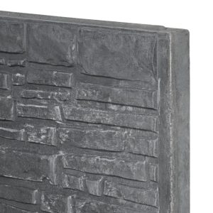 Berton©-motiefplaat smal antraciet H26 x D3,5 x L184 cm Rustico
