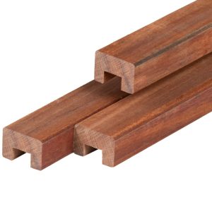 Angelim vermelho hardhout afdekkap 4,5 x 7,0 x 250 cm geschaafd