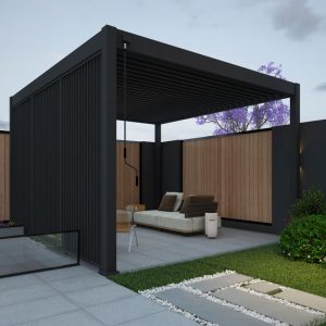 Aluminium overkapping Louvrepaneel 93 cm verticaal antraciet