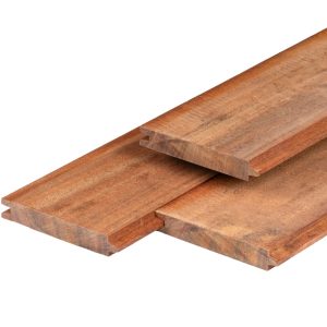 Angelim vermelho hardhout damwand 3,0 x 18,5 x 200 cm geschaafd