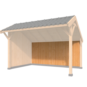 Verticale Wand Wisselsponning Type H Red Class Wood 400 x 120 cm