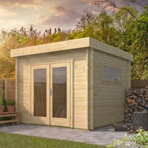 Blokhut - Tuinhuis Jamie | 40 mm | vuren Red Class Wood geïmpregneerd