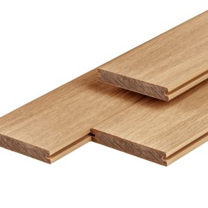 PuraShield composiet vlonderplank 2,3 x 13,8 x 300 cm, cedar, massief, fijne houtnerf, clip systeem