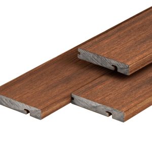 PuraShield composiet eindplank 2,3 x 13,8 x 300 cm, ipé, fijne houtnerf, clip systeem
