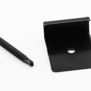 PuraFix vlonderplank beginclip RVS zwart voor blinde bevestiging - set 50 stuks