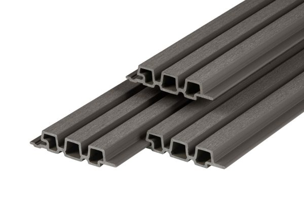 PuraTech 30 Composiet gevelbekleding triple profiel 3,3 x 17 x 290 cm, dark grey, brandklasse E