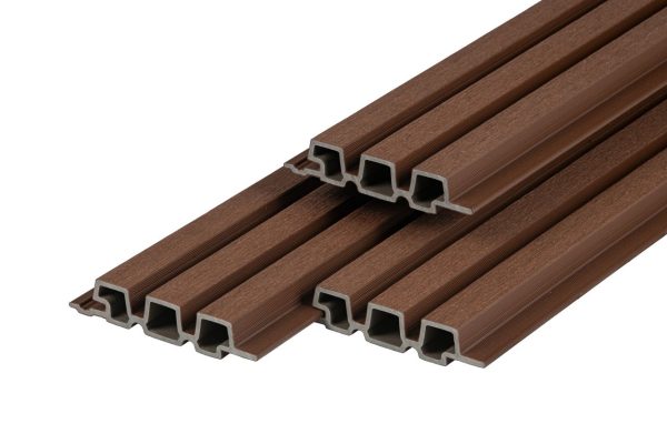 PuraTech 30 Composiet gevelbekleding triple profiel 3,3 x 17 x 390 cm, ipé, brandklasse E