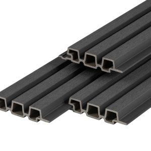 PuraTech 30 Composiet gevelbekleding triple profiel 3,3 x 17 x 390 cm, ebony black, brandklasse E