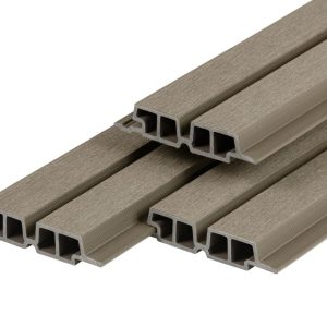 PuraTech 55 composiet dubbel profiel 3,3 x 17,0 x 390 cm, light grey, fijne houtnerf, brandklasse D