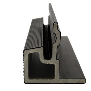 PuraTech composiet eindprofiel 5,8 x 5,8 x 290 cm, ebony black