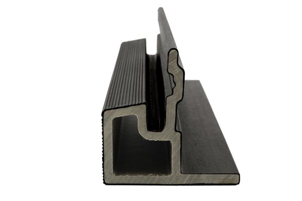 PuraTech composiet eindprofiel 5,8 x 5,8 x 290 cm, ebony black