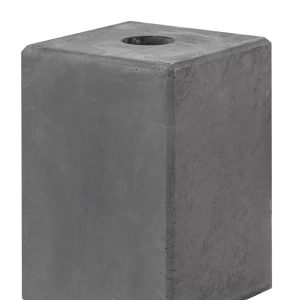 Betonsokkel Antraciet 14,0 x 14,0 x 20,0 cm Gat Ø40 mm