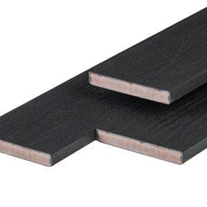 PuraBoard vlonderplank 2,2 x 17,6 x 360,0 cm, charcoal black, fijne nerf