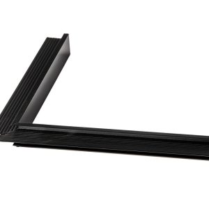 Aluminium daktrim binnenhoek RAL9005 4,5 x 4,5 x 50 cm