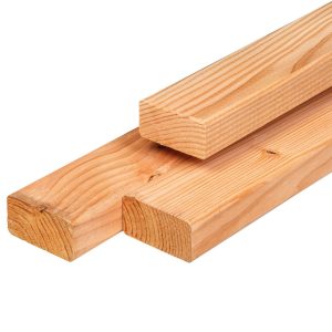 Douglas lat 2,0 x 4,5 x 224 cm, gedroogd, geschaafd