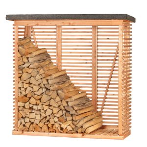 Openhaardhout berging, douglas B200 x D80 x H190 cm
