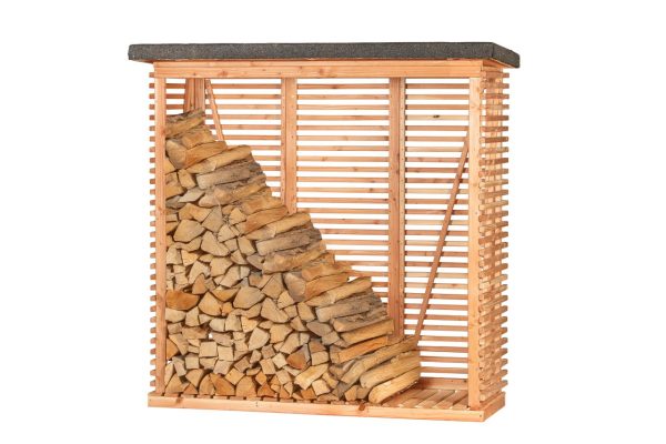 Openhaardhout berging, douglas B200 x D80 x H190 cm